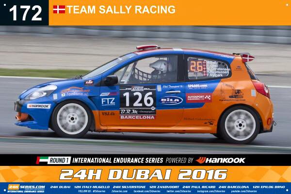 Michael Vesthave jr. bliver en del af Team Sally Racing, som får startnummer 172
(Foto: 24h-series.com)
